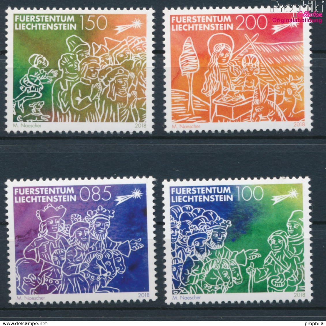 Liechtenstein 1927-1930 (kompl.Ausg.) Postfrisch 2018 Weihnachten (10391354 - Nuevos