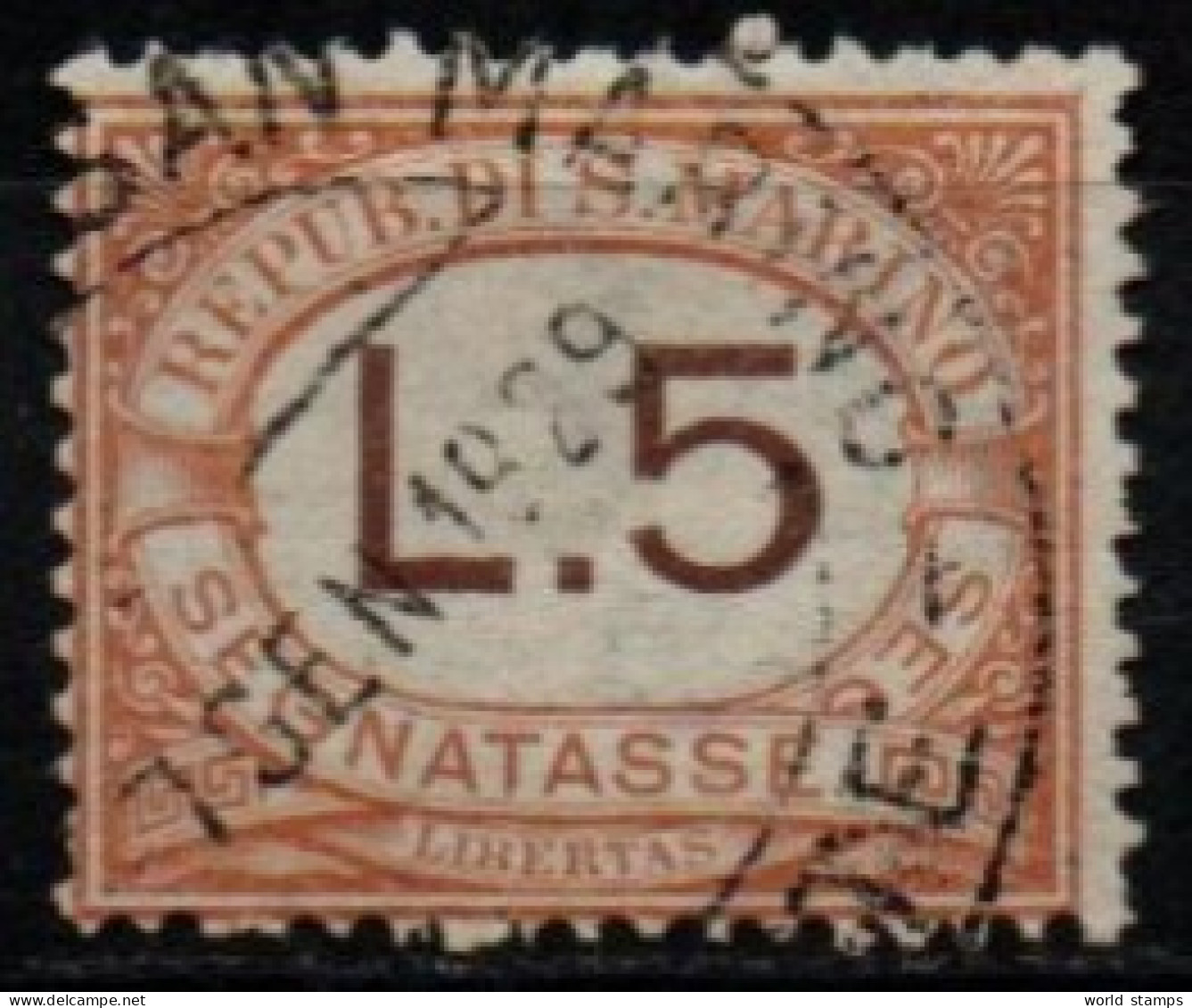 SAINT-MARIN 1925-8 O - Timbres-taxe