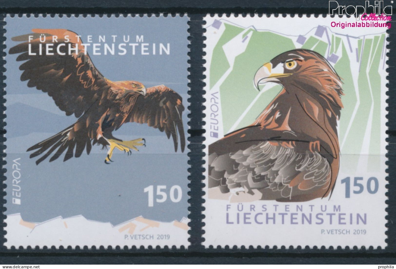 Liechtenstein 1933-1934 (kompl.Ausg.) Postfrisch 2019 Vögel (10391346 - Nuevos