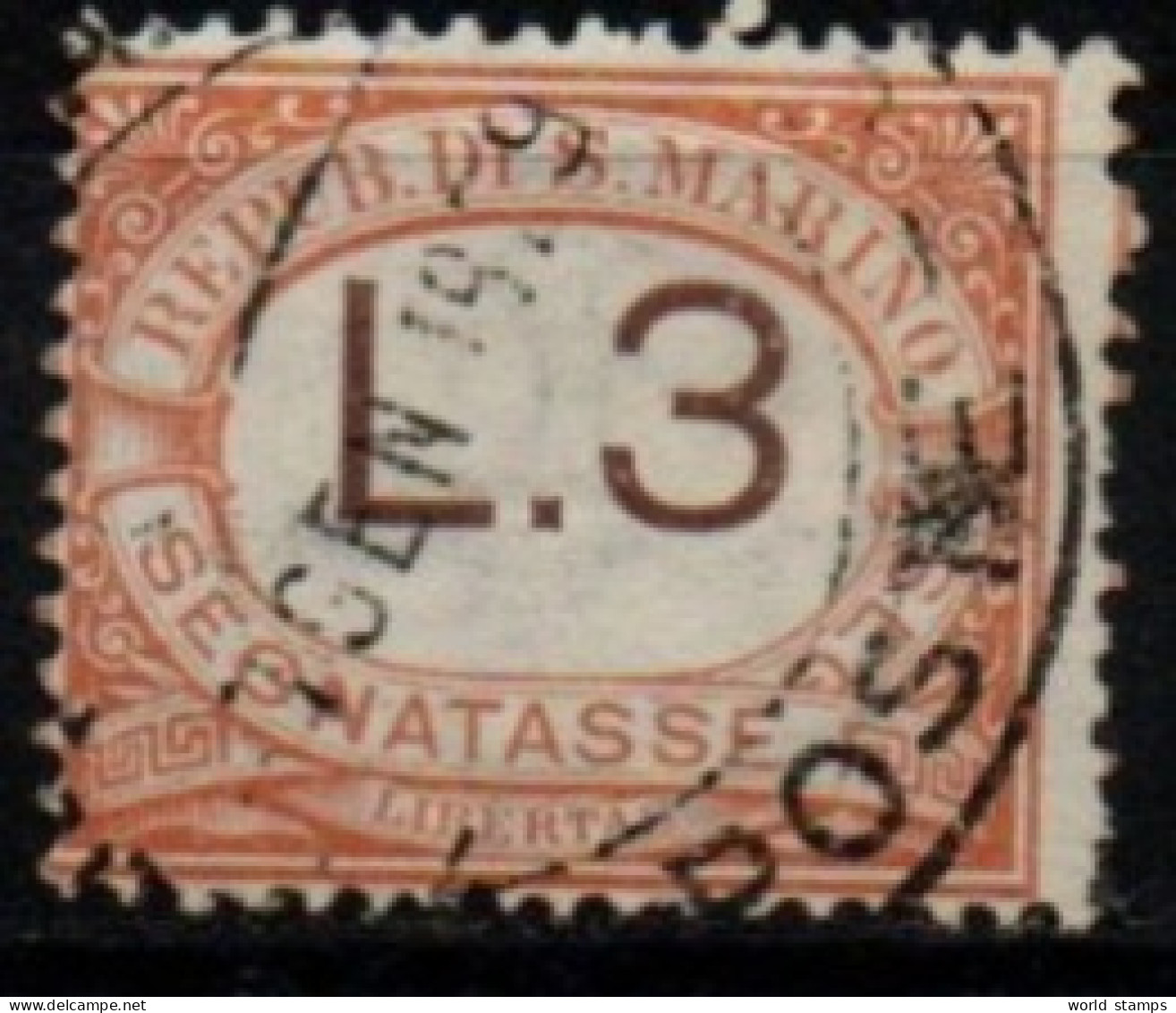 SAINT-MARIN 1925-8 O - Portomarken