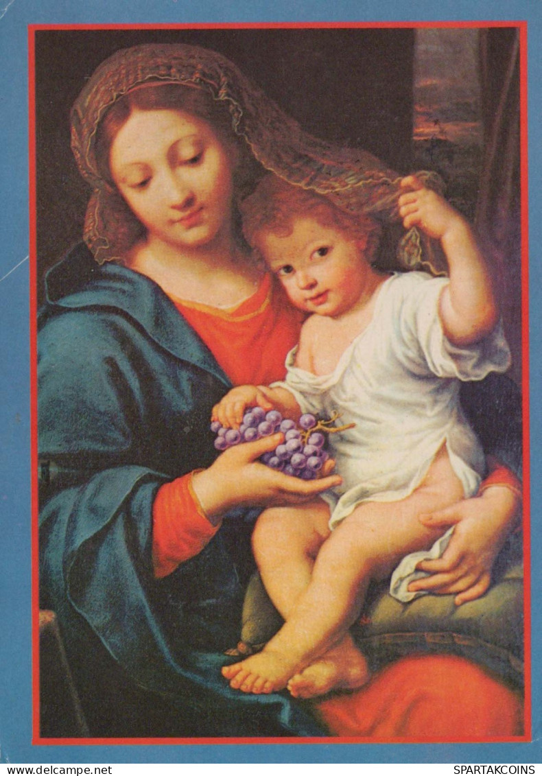 Vergine Maria Madonna Gesù Bambino Religione Vintage Cartolina CPSM #PBQ155.A - Jungfräuliche Marie Und Madona