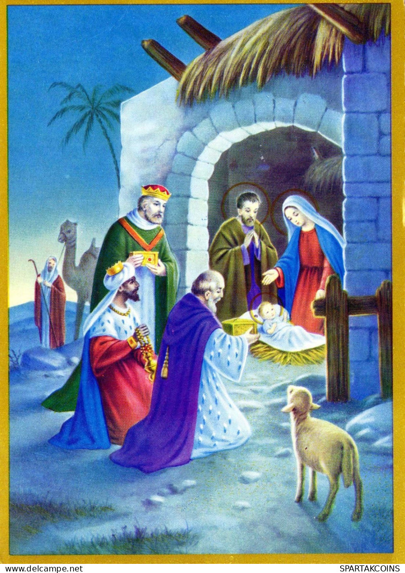 Virgen María Virgen Niño JESÚS Religión Vintage Tarjeta Postal CPSM #PBQ089.A - Jungfräuliche Marie Und Madona