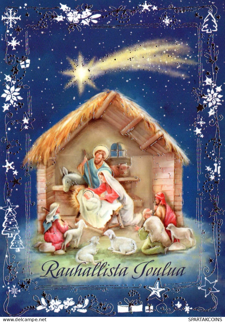 Virgen Mary Madonna Baby JESUS Religion Vintage Postcard CPSM #PBQ033.A - Vierge Marie & Madones