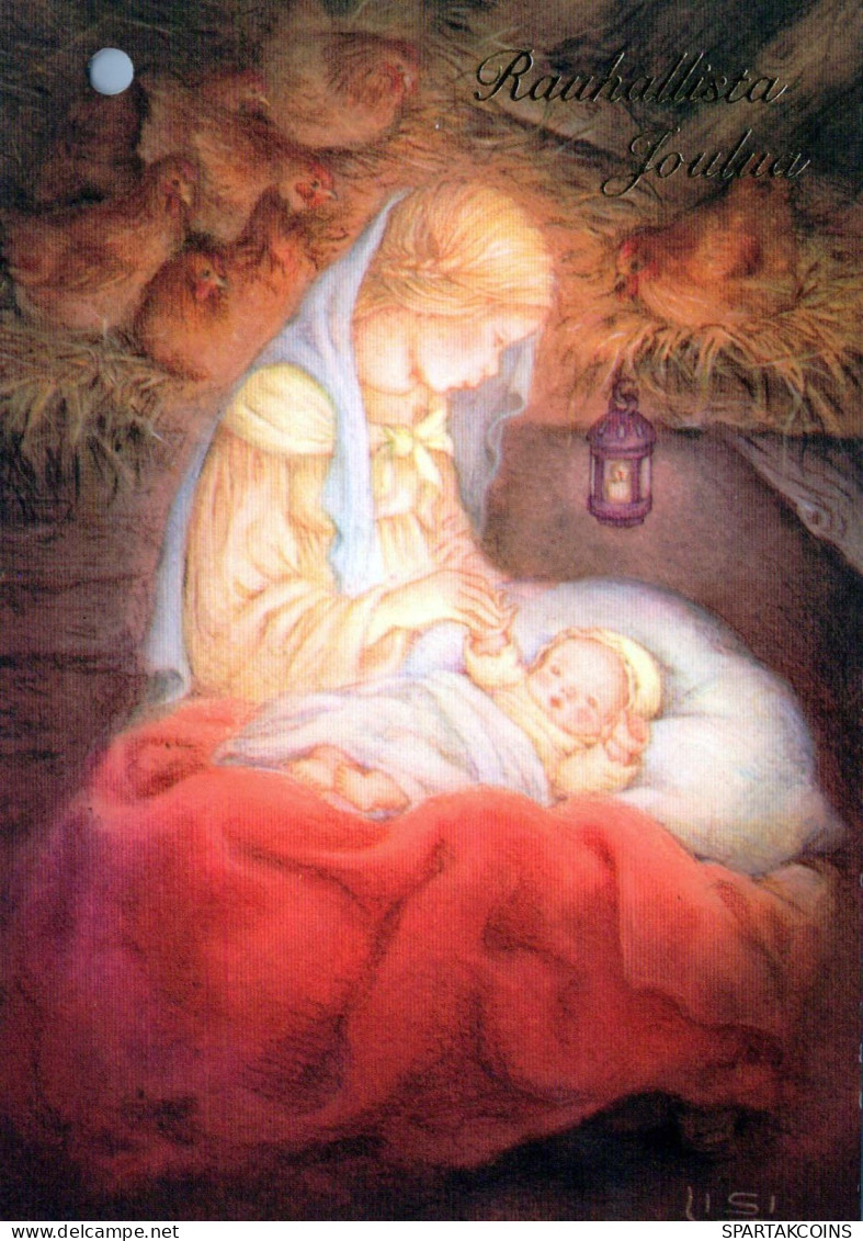 Virgen Mary Madonna Baby JESUS Christmas Religion Vintage Postcard CPSM #PBP947.A - Vierge Marie & Madones