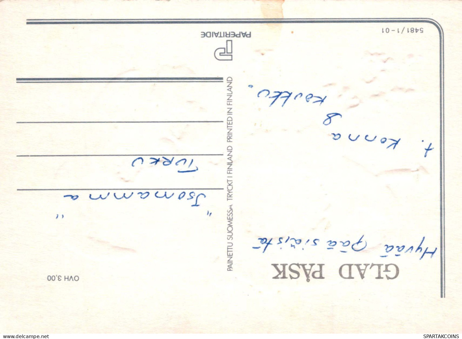 PASCUA NIÑOS HUEVO Vintage Tarjeta Postal CPSM #PBO307.A - Ostern