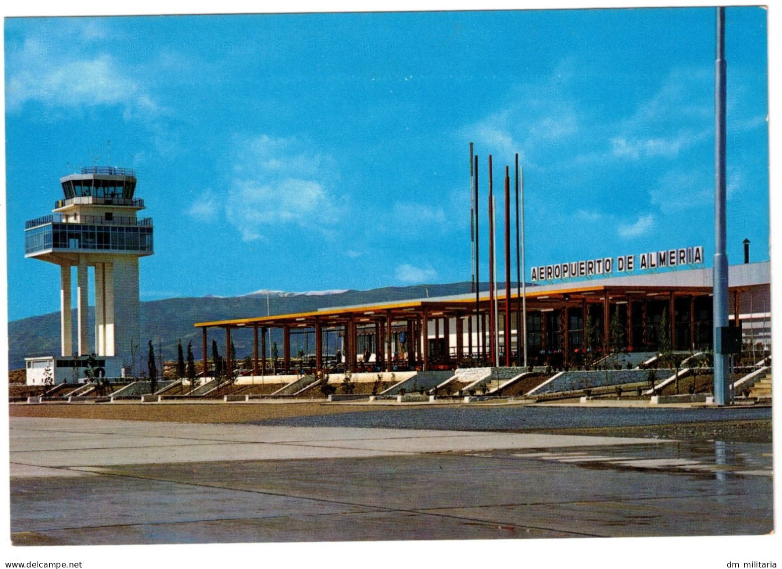CARTE 1973 : AÉROPORT ALMERIA - COSTA DEL SOL - BEAU CACHET TRAFICO AÉROPUERTO DE ALMERIA - ESPAGNE - Aeródromos