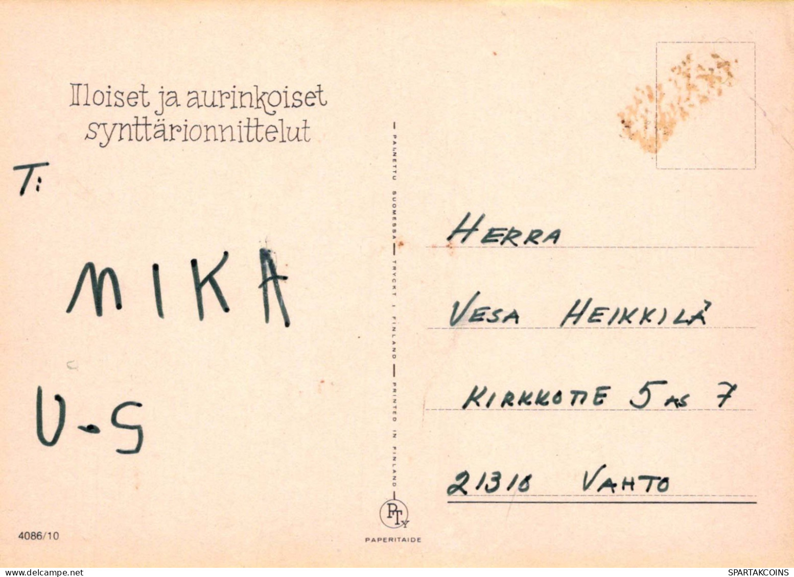 BUON COMPLEANNO 6 Años RAGAZZO BAMBINO Vintage Postal CPSM #PBT808.A - Verjaardag