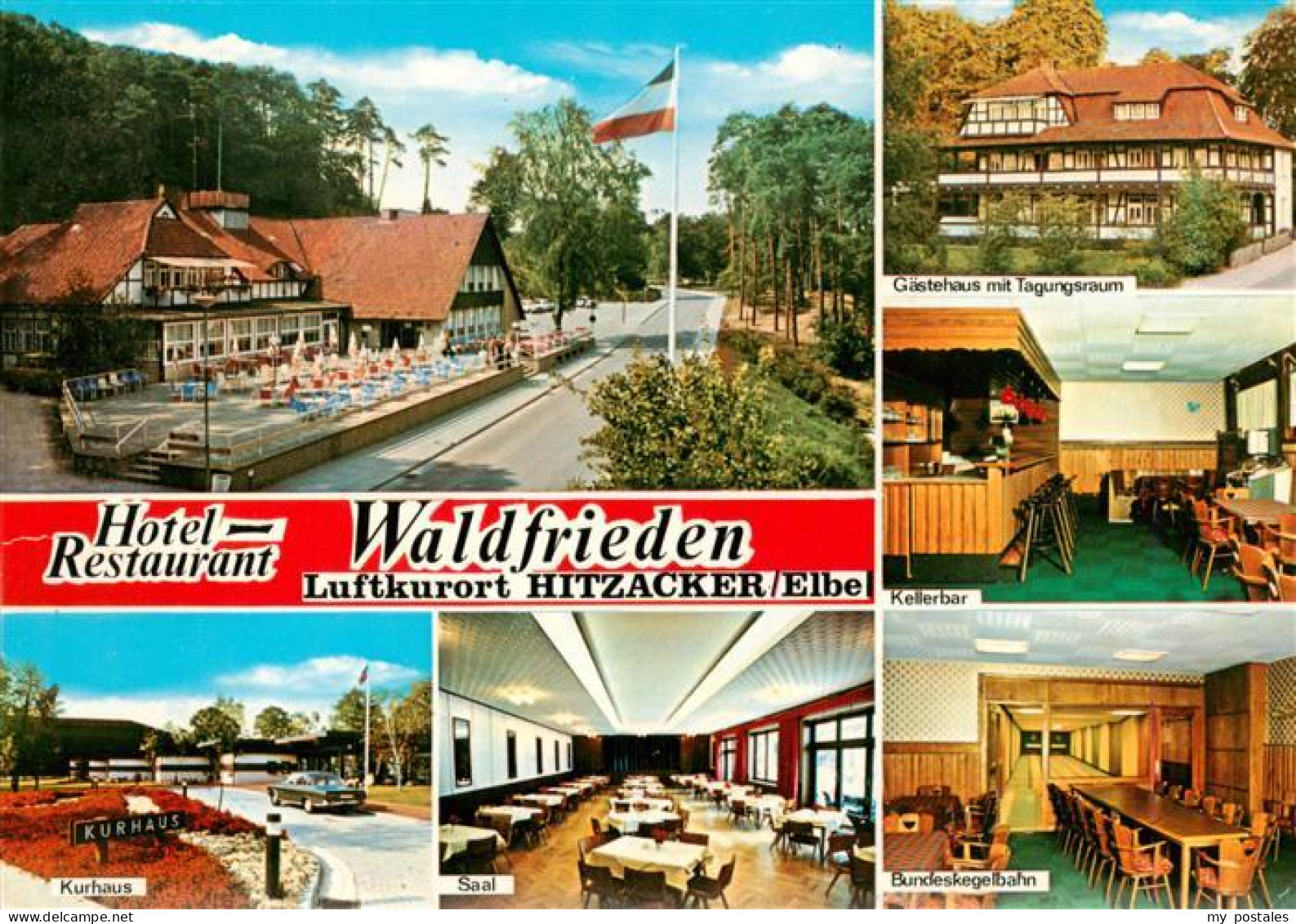 73904815 Hitzacker Elbe Hotel Restaurant Waldfrieden Gaestehaus Kellerbar Kegelb - Hitzacker