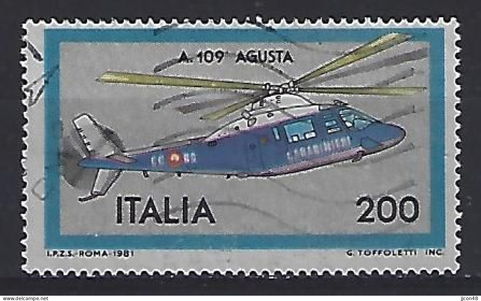 Italy 1981  Flugzeugbau  (o) Mi.1752 - 1981-90: Gebraucht