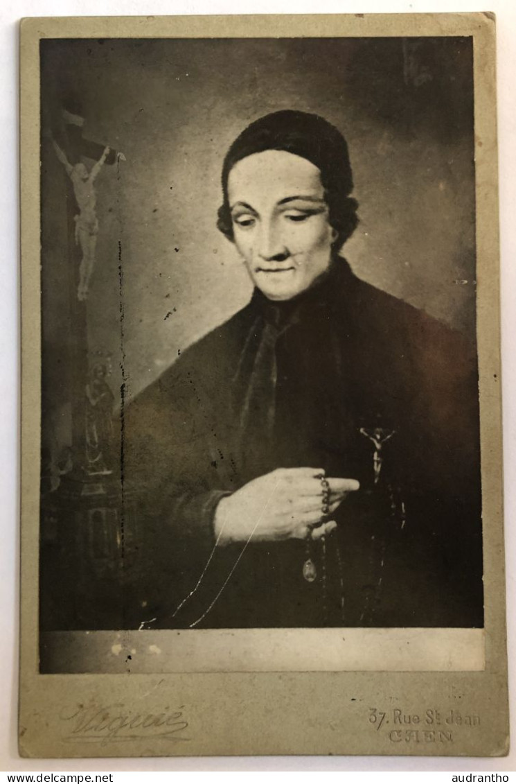 Photographie Ancienne - Religieux Receveur Antoine Sylvestre Rochey 1912 - Mme Gosselin - Photographe Viguié CAEN - Identifizierten Personen
