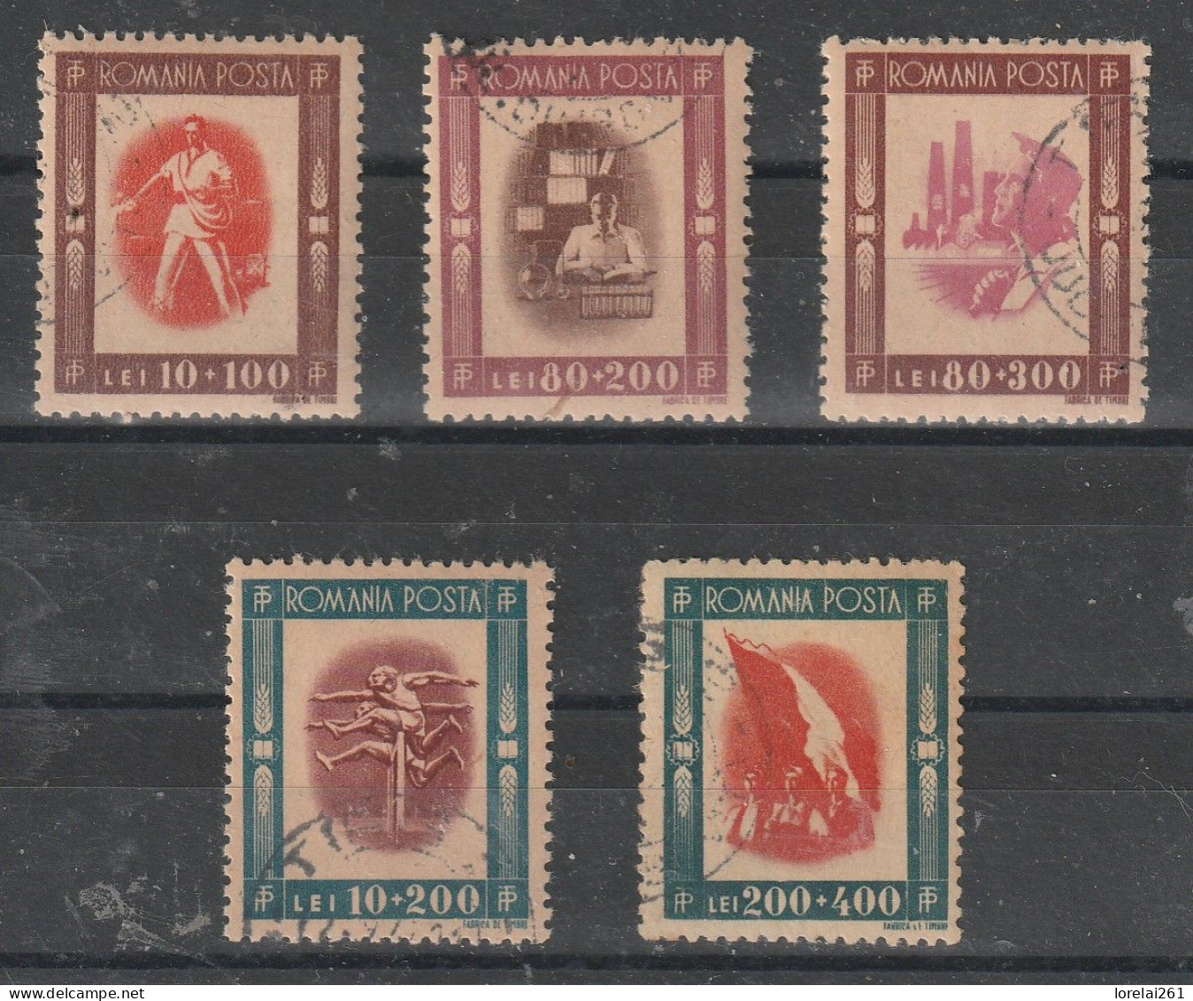 1946 - Organisations De Jeunesse Mi No 993/997 - Gebraucht