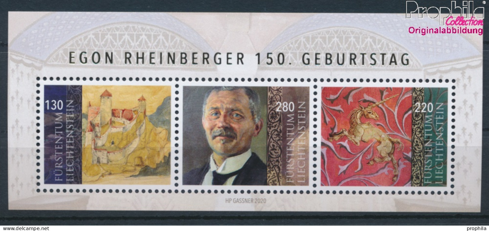 Liechtenstein Block36 (kompl.Ausg.) Postfrisch 2020 Egon Rheinberger (10391302 - Unused Stamps