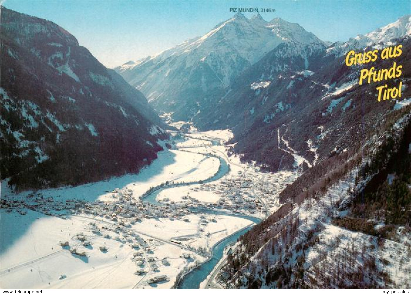 73904794 Pfunds Tirol AT Winterpanorama Alpen Piz Mundin - Other & Unclassified