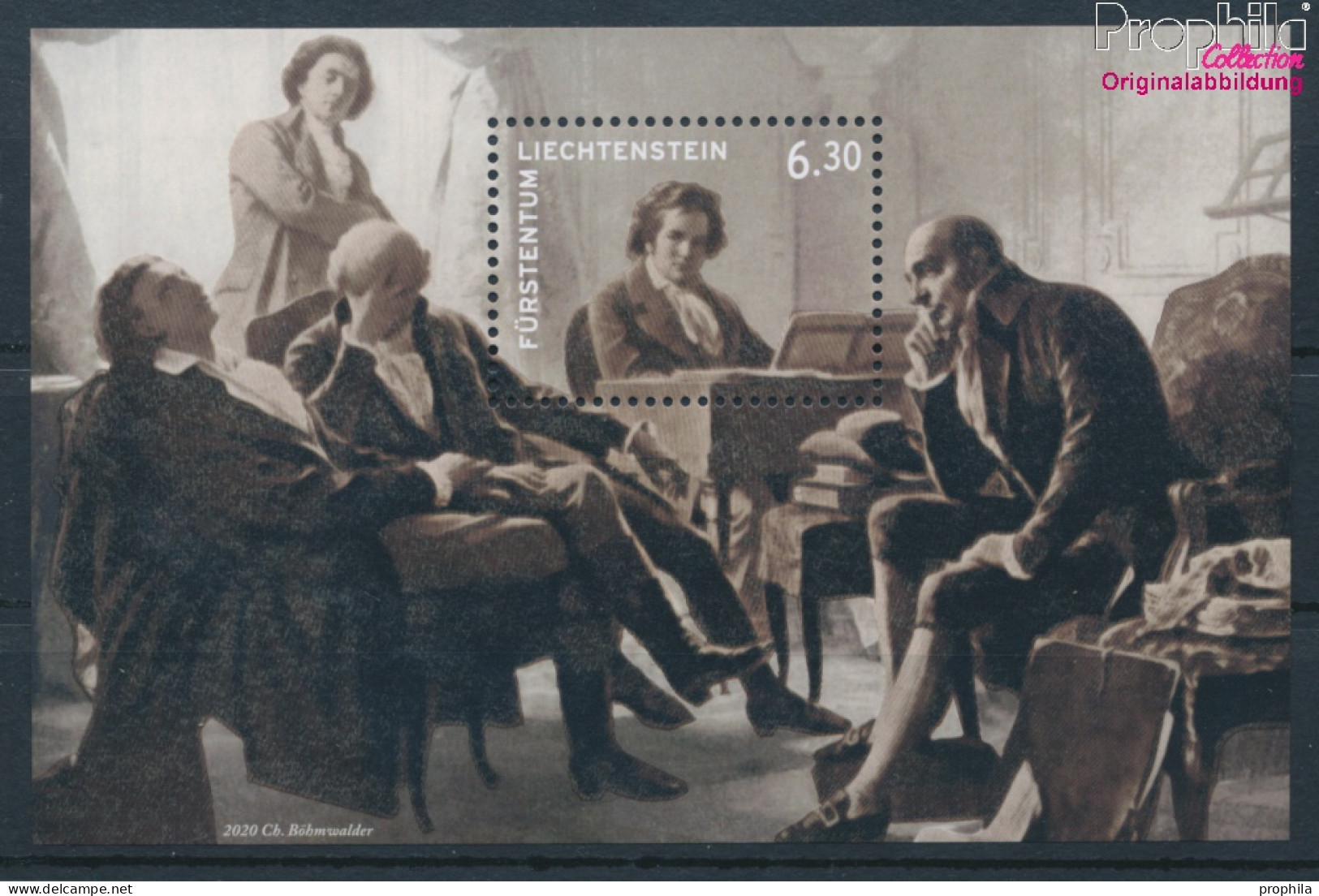 Liechtenstein Block38 (kompl.Ausg.) Postfrisch 2020 Ludwig Van Beethoven (10391298 - Ungebraucht