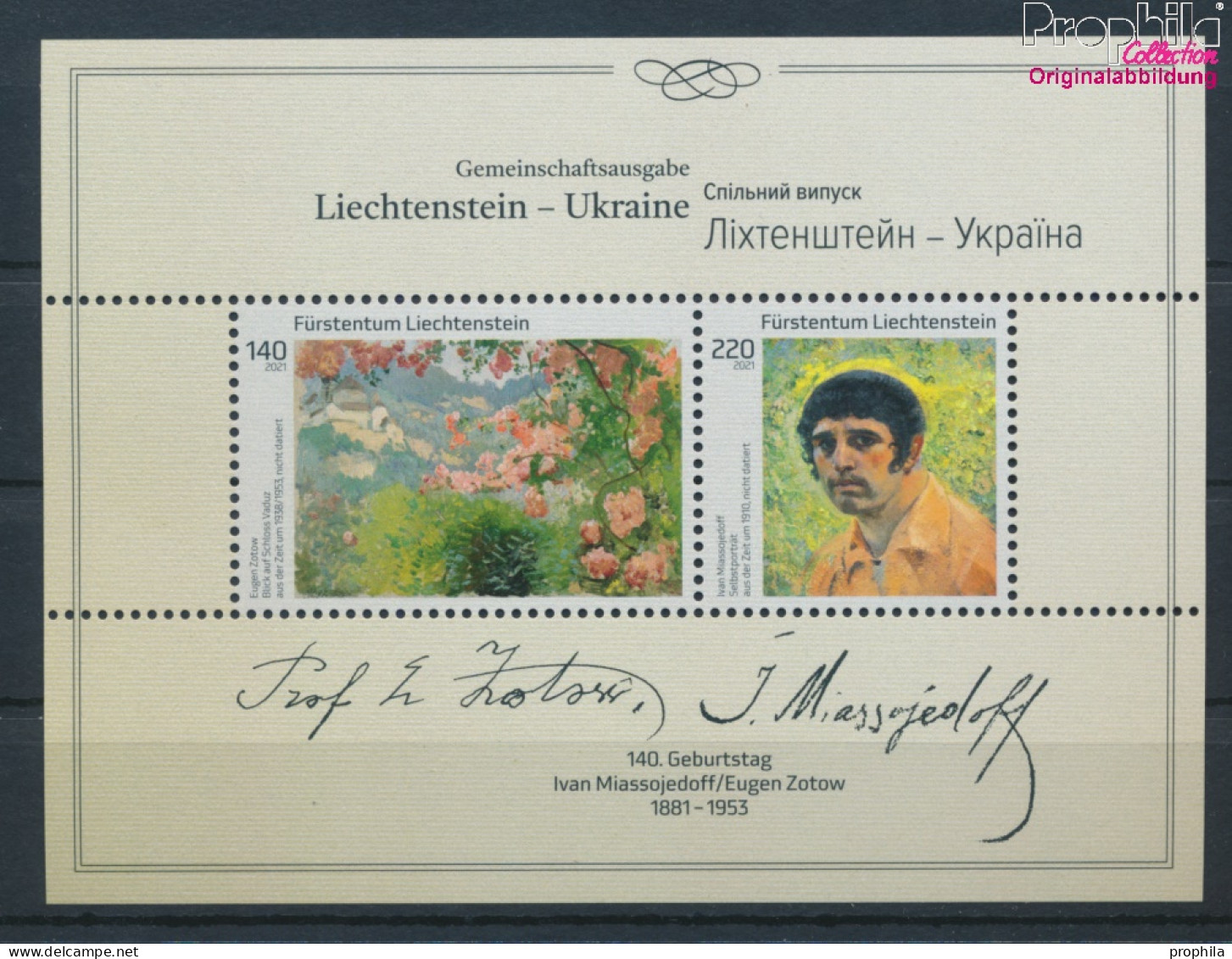 Liechtenstein Block40 (kompl.Ausg.) Postfrisch 2021 Eugen Zotow (10391292 - Unused Stamps