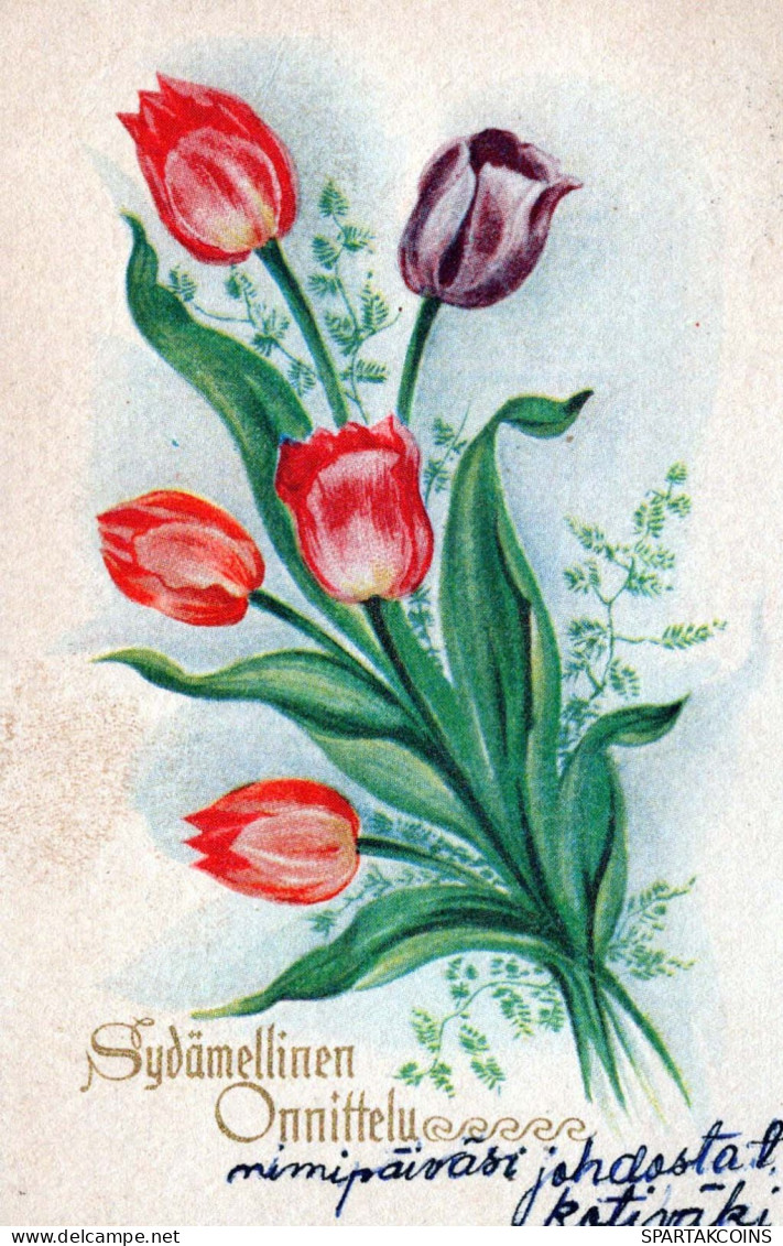 FLOWERS Vintage Ansichtskarte Postkarte CPA #PKE735.A - Bloemen