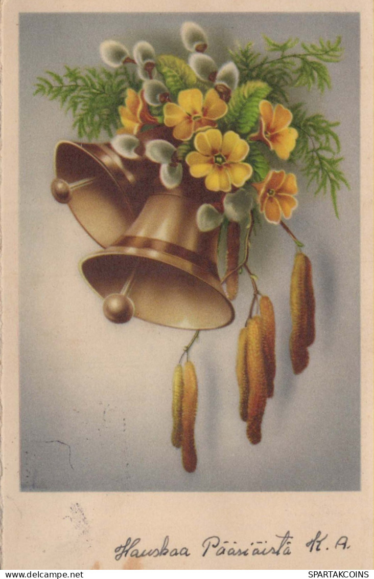 PASQUA BELL FIORI Vintage Cartolina CPA #PKE143.A - Ostern