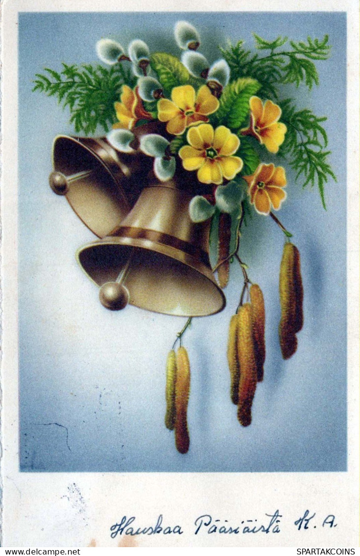 PASQUA BELL FIORI Vintage Cartolina CPA #PKE143.A - Ostern
