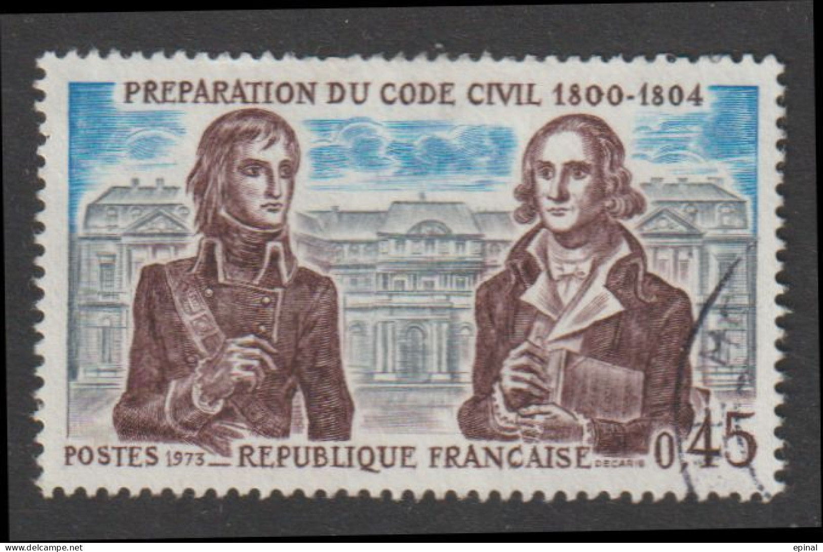 FRANCE : N° 1774 Oblitéré (Préparation Du Code Civil) - PRIX FIXE - - Used Stamps