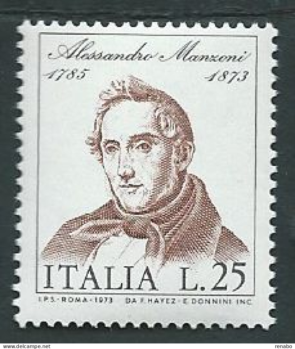 Italia, Italy, Italie, Italien 1973; Alessandro Manzoni, Autore De : " I Promessi Sposi". New. - Writers