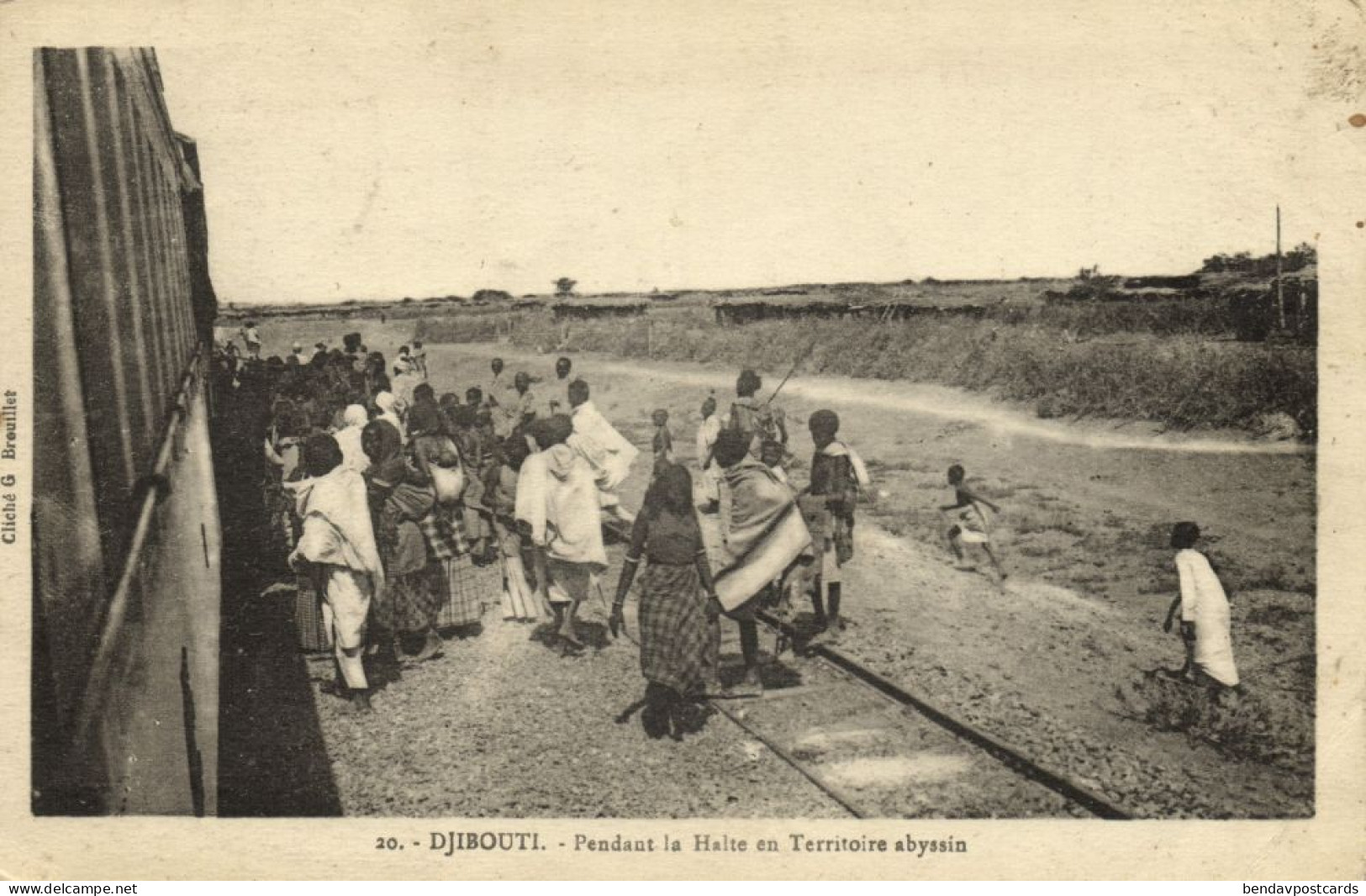 Djibouti, DJIBOUTI, During A Stop In Abyssinian Territory (1926) Postcard - Dschibuti