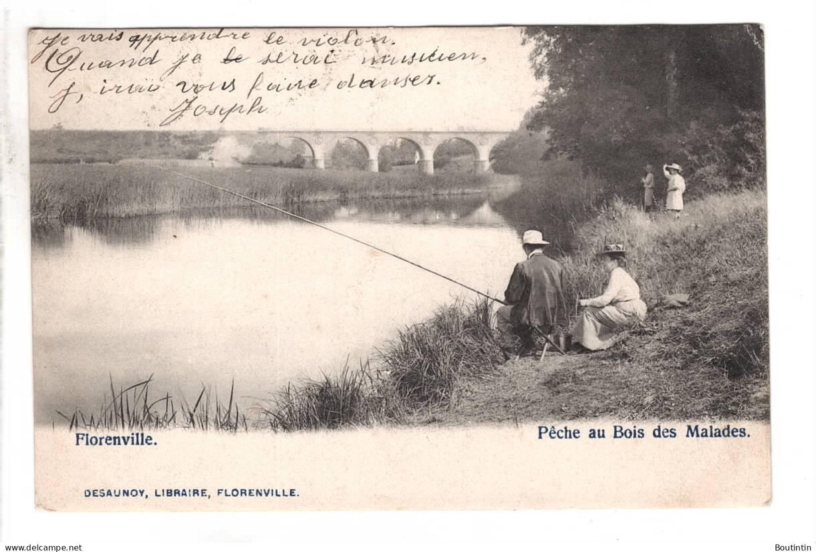 Florenville Pêche Au Bois Des Malades ( Pêcheur ) - Florenville