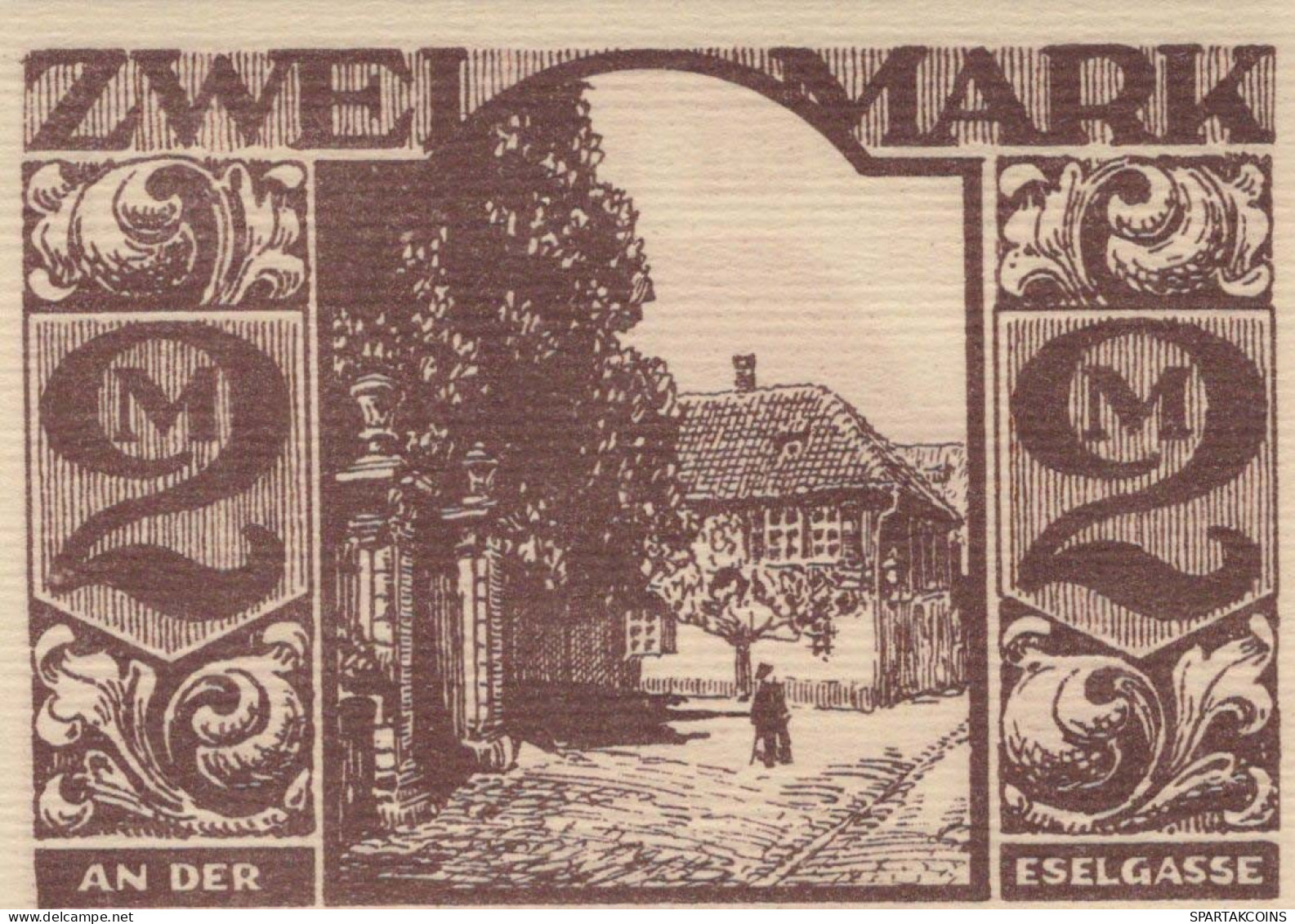 2 MARK 1921 Stadt PADERBORN Westphalia UNC DEUTSCHLAND Notgeld Banknote #PB440 - [11] Local Banknote Issues