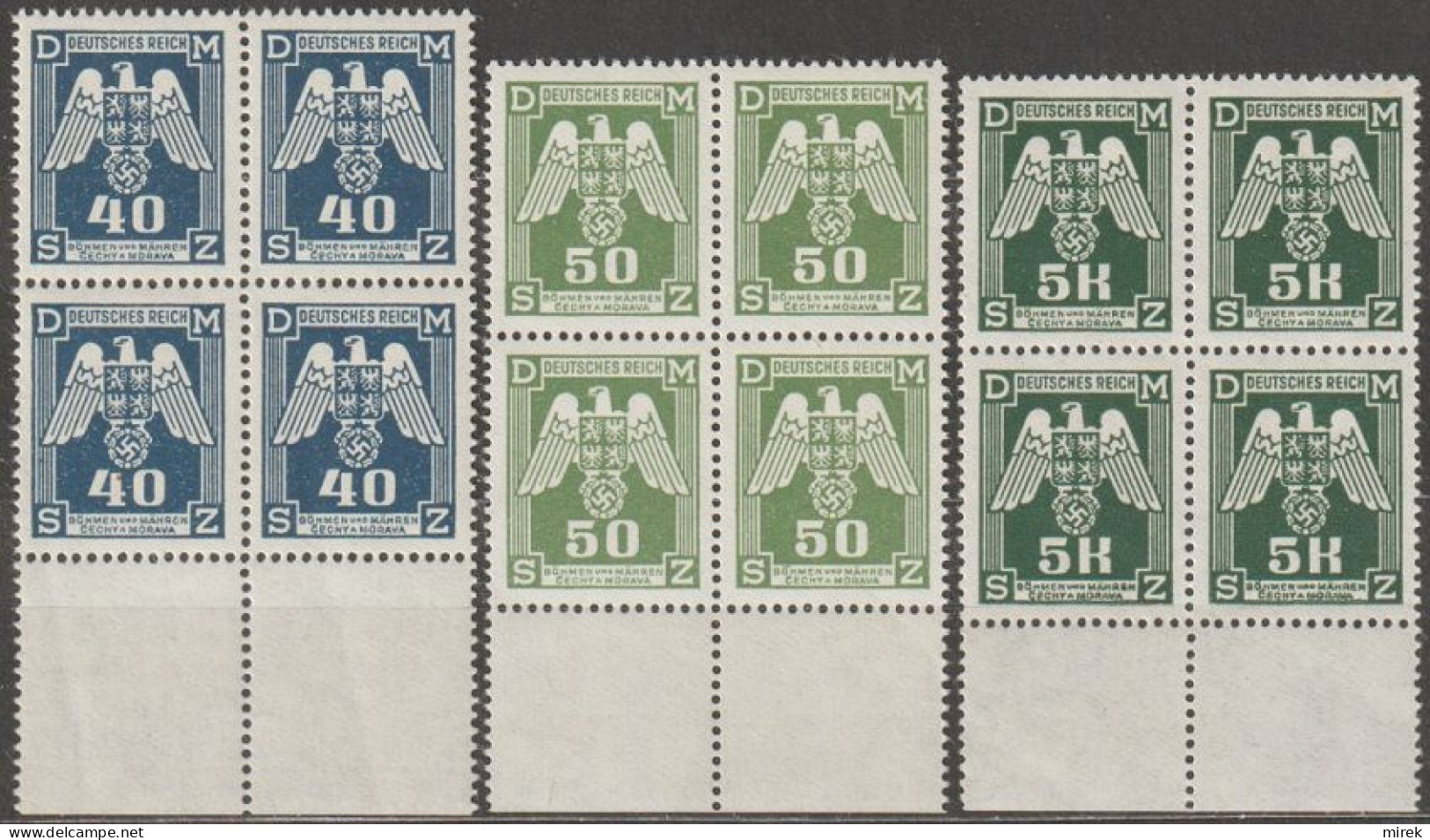 009/ Pof. SL 14-15,24, Border 4-blocks - Unused Stamps