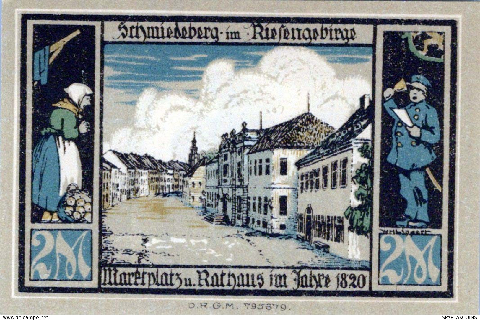 2 MARK 1914-1924 Stadt SCHMIEDEBERG Niedrigeren Silesia UNC DEUTSCHLAND Notgeld #PD286 - Lokale Ausgaben