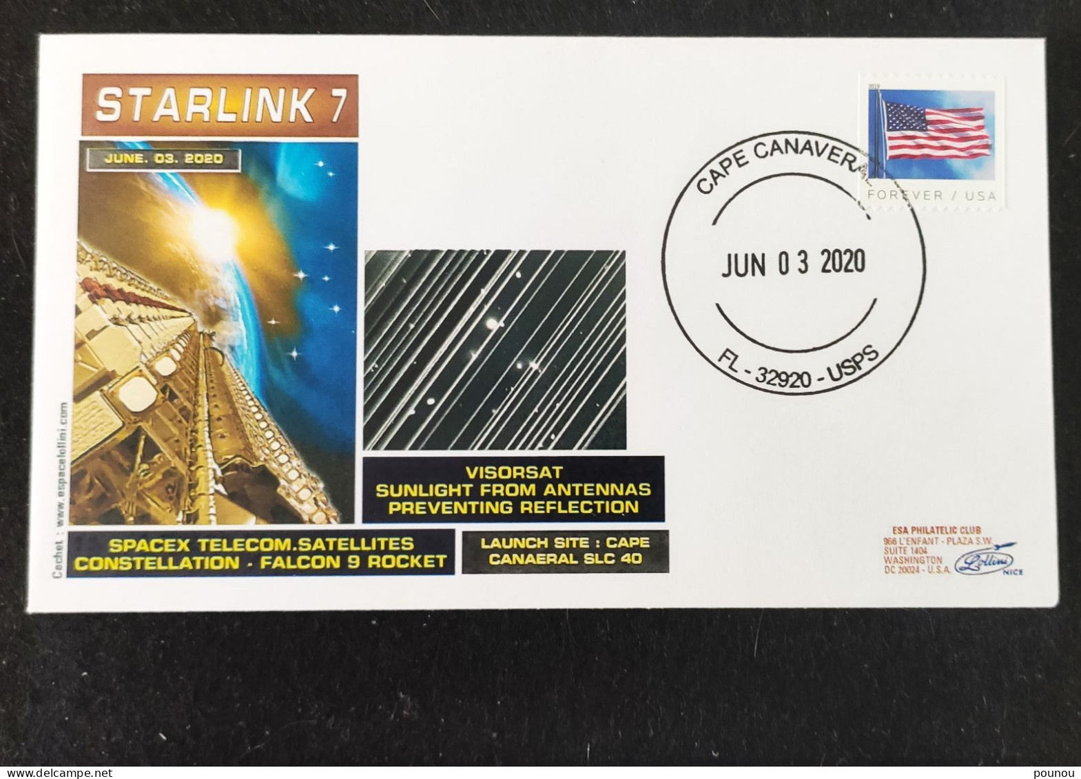 * US - SPACEX - STARLINK 7 - 2020 - LOLLINI (106) - Stati Uniti