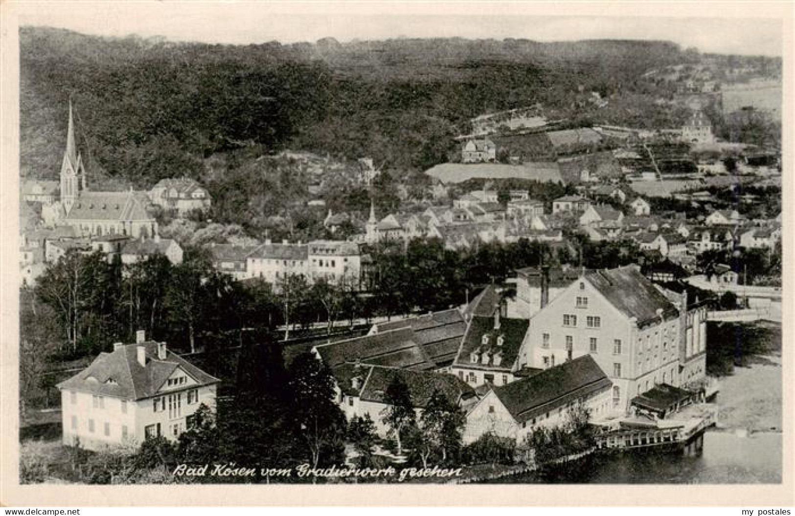 73904699 Bad Koesen Panorama Blick Vom Gradierwerk - Bad Kösen