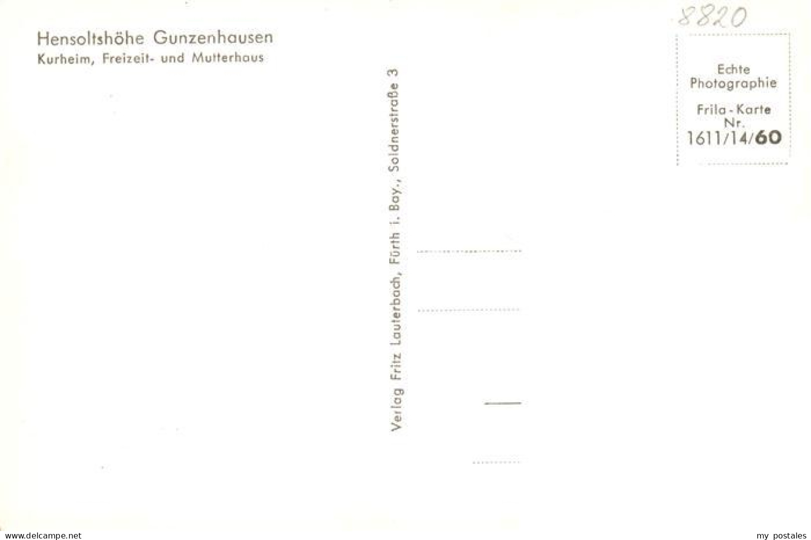 73904693 Gunzenhausen Altmuehlsee Hensoltshoehe Kurheim Freizeit- Und Mutterhaus - Gunzenhausen