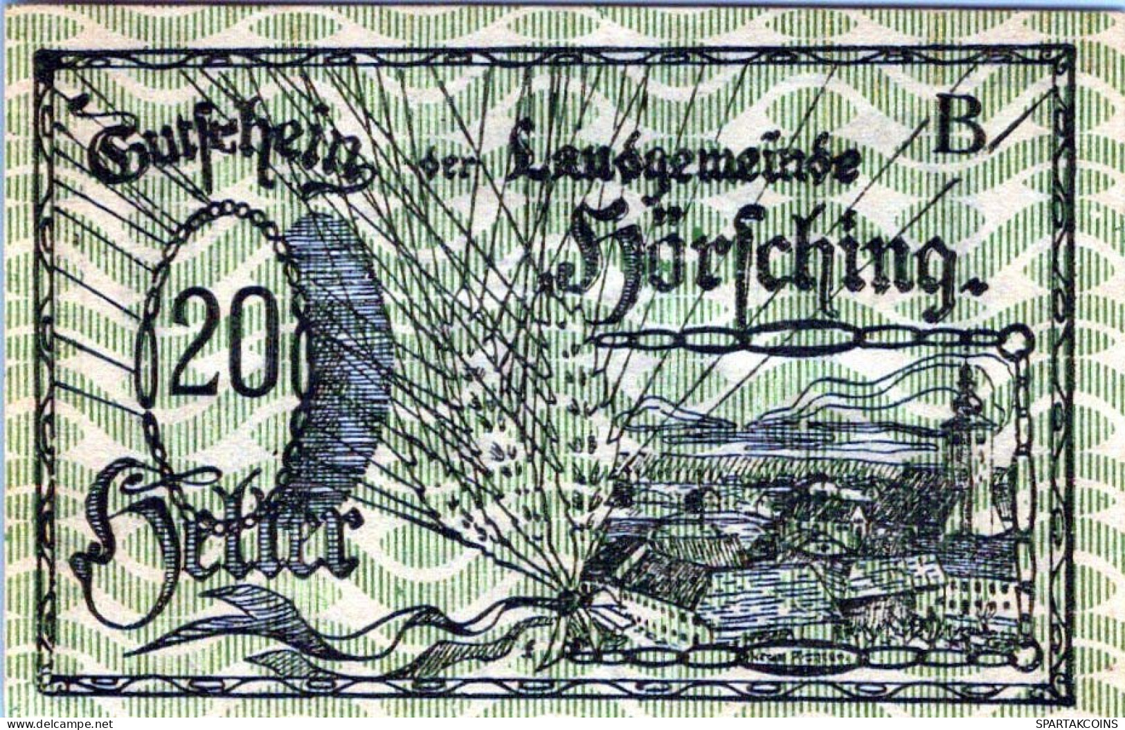 20 HELLER 1920 Stadt HoRSCHING Oberösterreich Österreich Notgeld Banknote #PD754 - [11] Local Banknote Issues