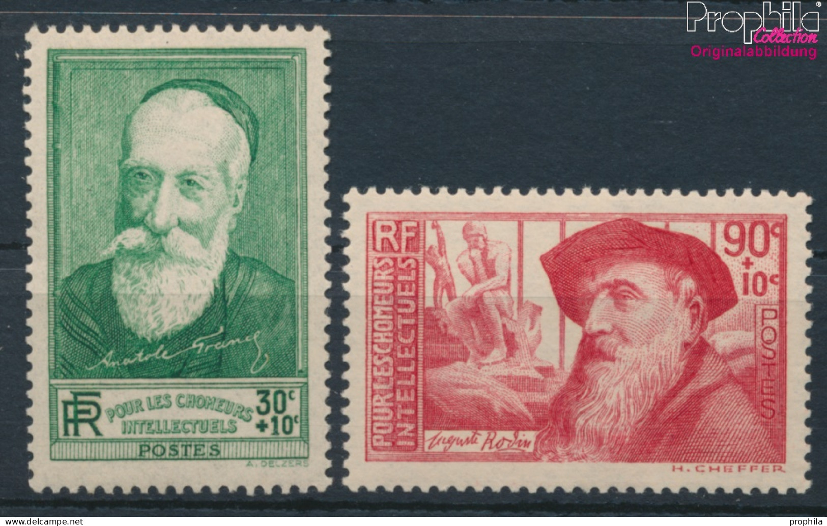 Frankreich 351-352 (kompl.Ausg.) Postfrisch 1937 Geistesarbeiter (10391175 - Unused Stamps