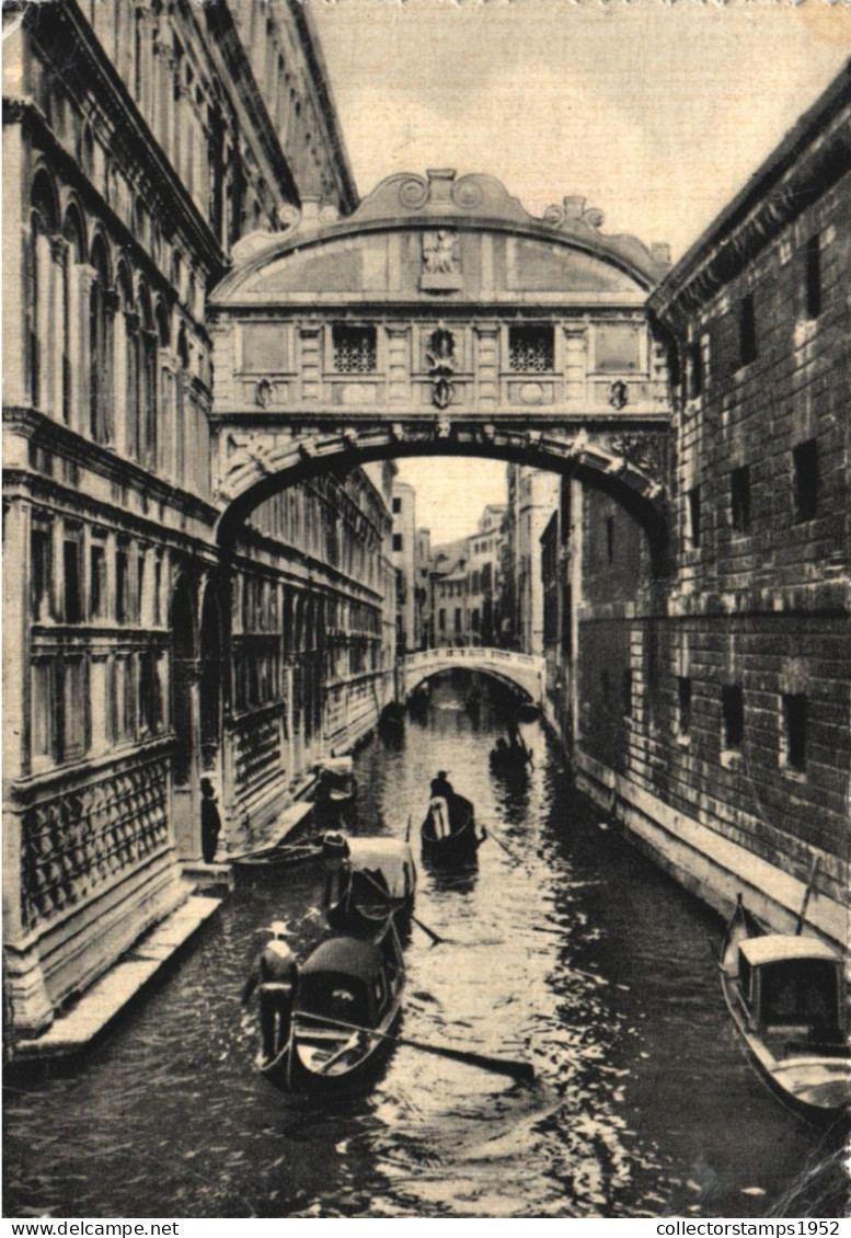 VENEZIA, VENETO, BRIDGE OF SIGHS, ARCHITECTURE, GONDOLA, ITALY, POSTCARD - Venezia (Venedig)