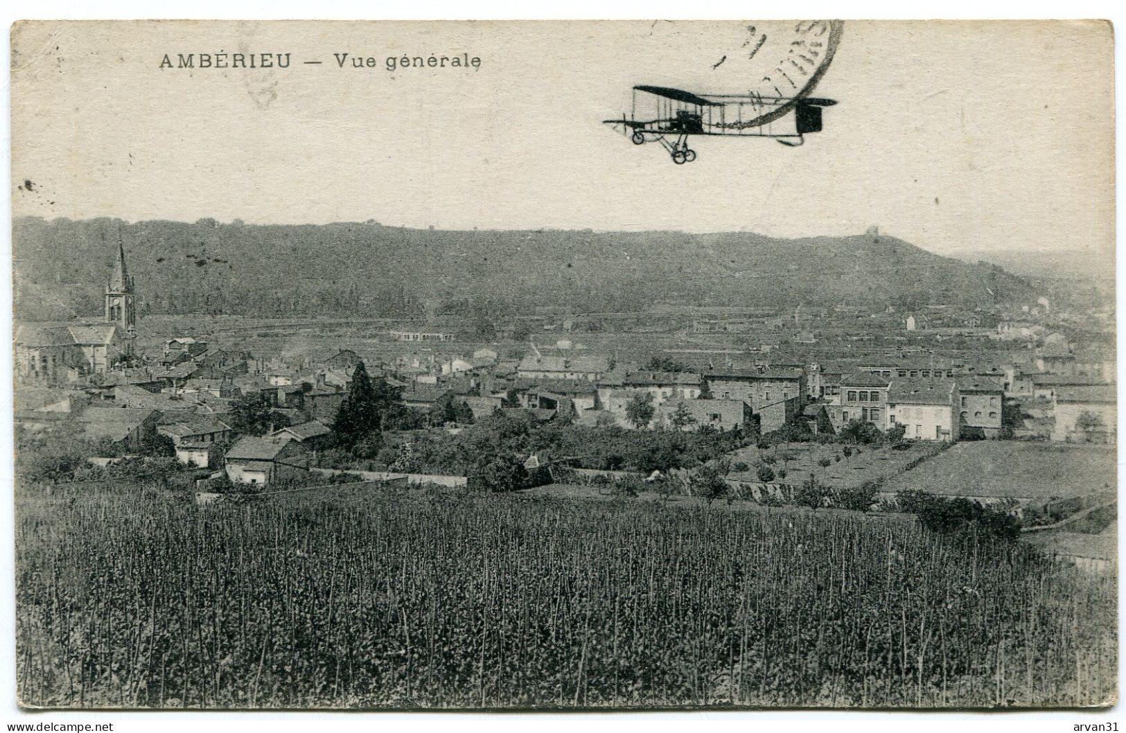 AMBERIEU - VUE GENERALE  En 1918  - - Sonstige & Ohne Zuordnung