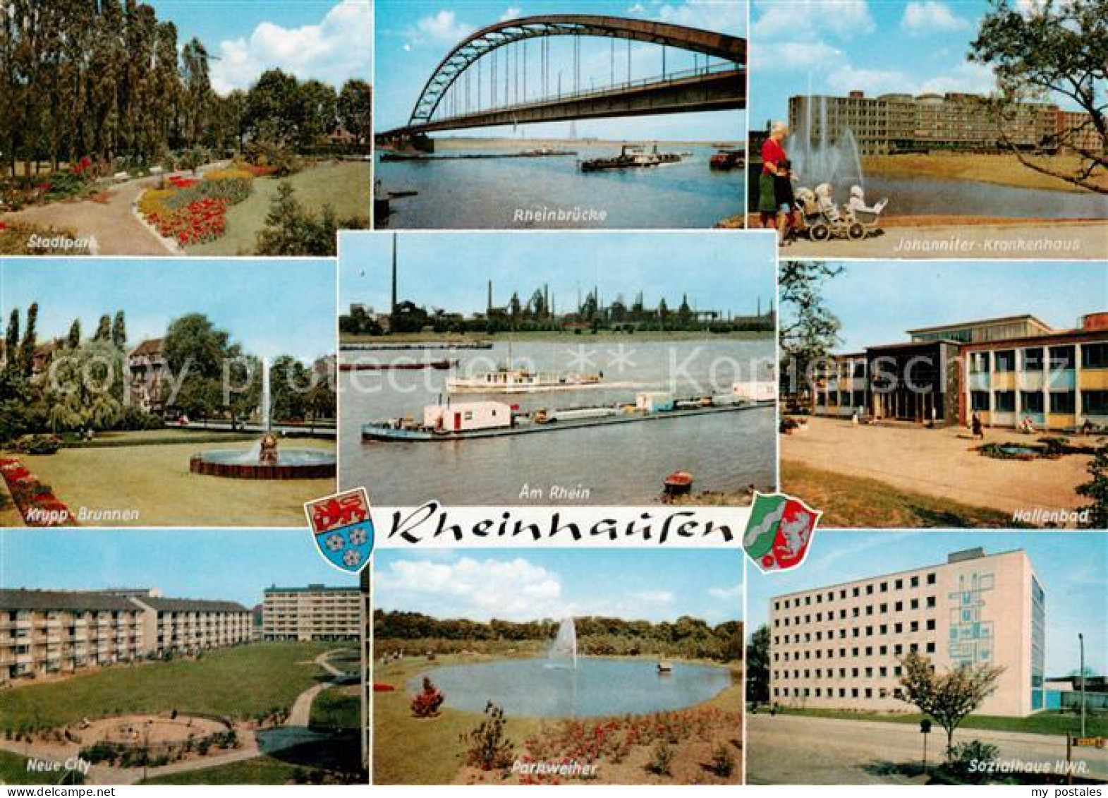 73866116 Rheinhausen Duisburg Stadtpark Rheinbruecke Johanniter KrankenhausKrupp - Duisburg