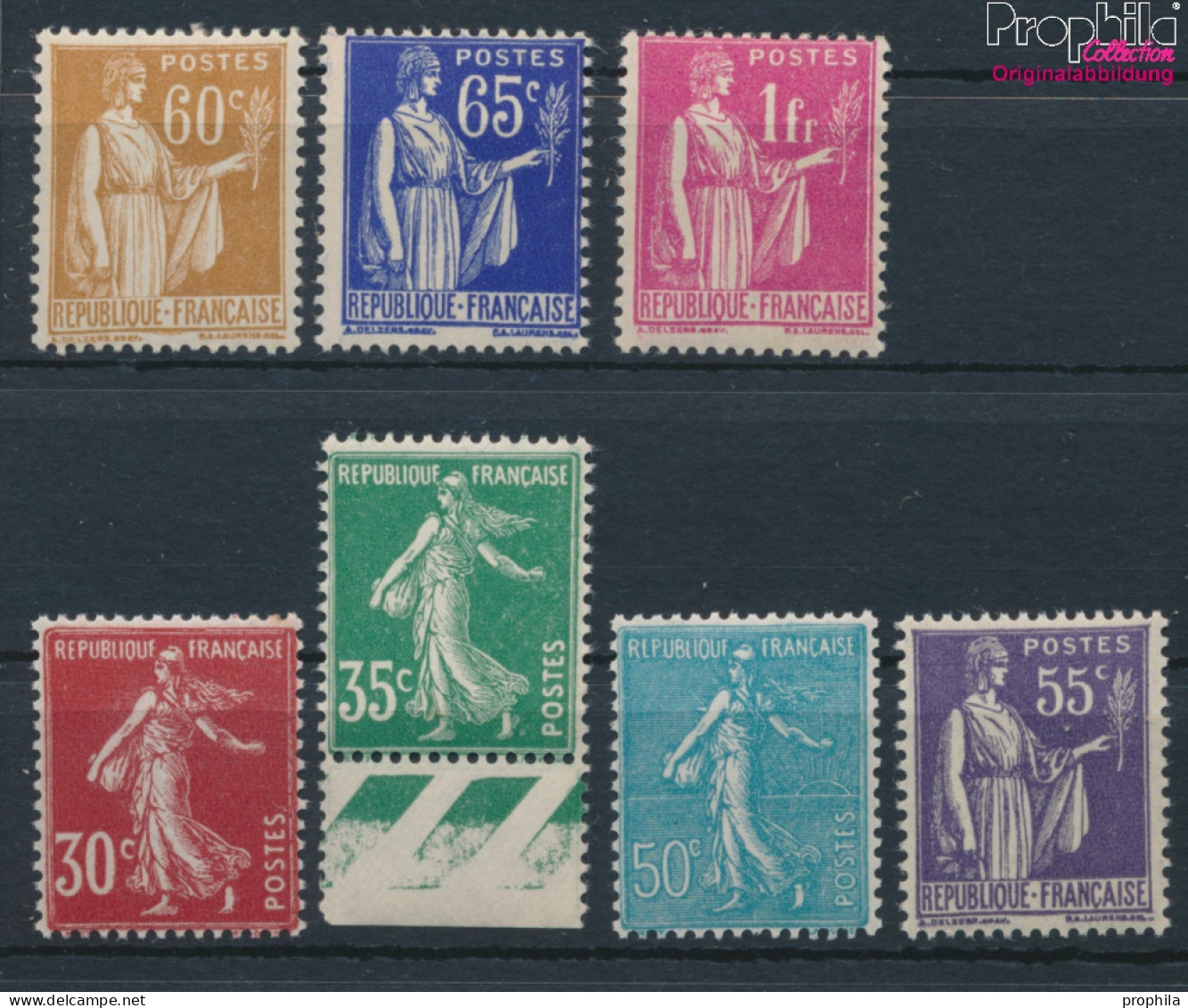 Frankreich 363-369 (kompl.Ausg.) Postfrisch 1937 Säerin, Frieden (10391178 - Neufs