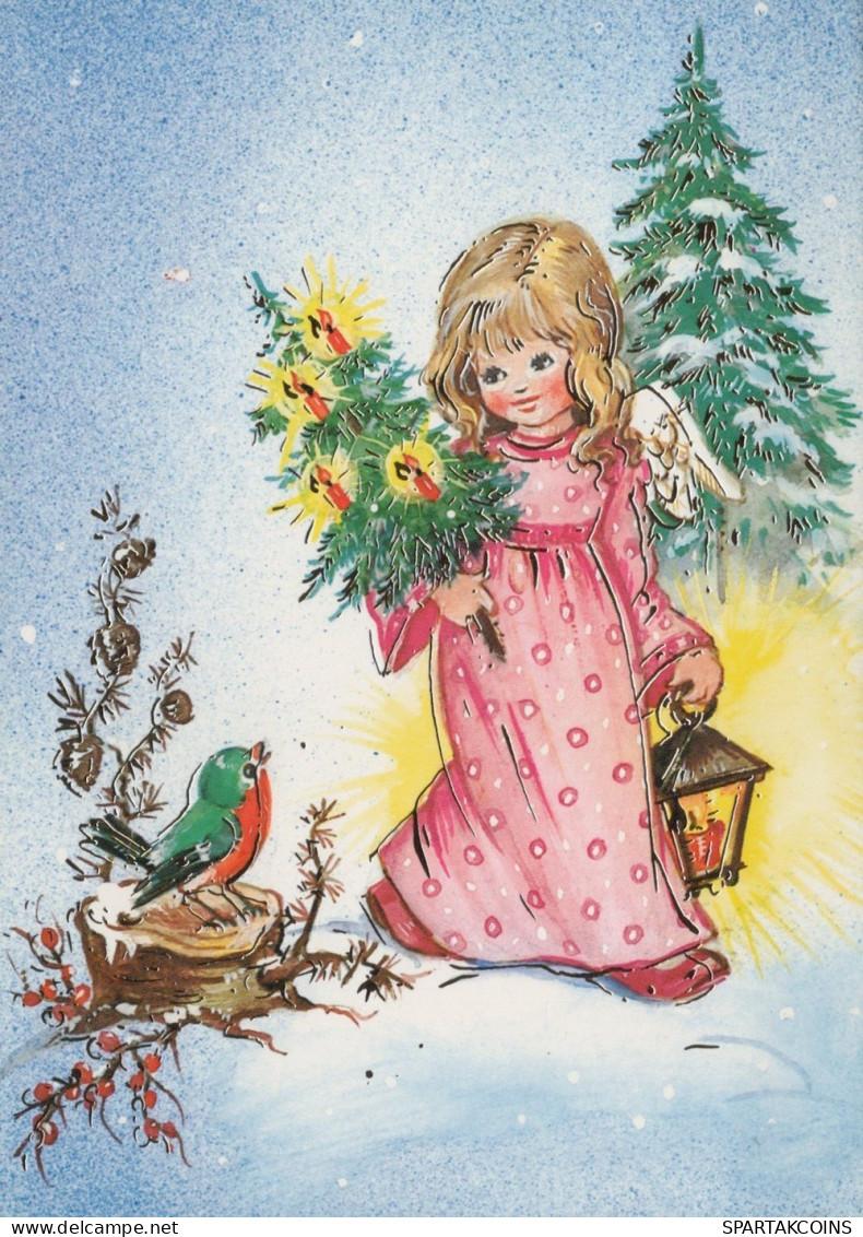 ANGEL CHRISTMAS Holidays Vintage Postcard CPSM #PAJ340.GB - Anges