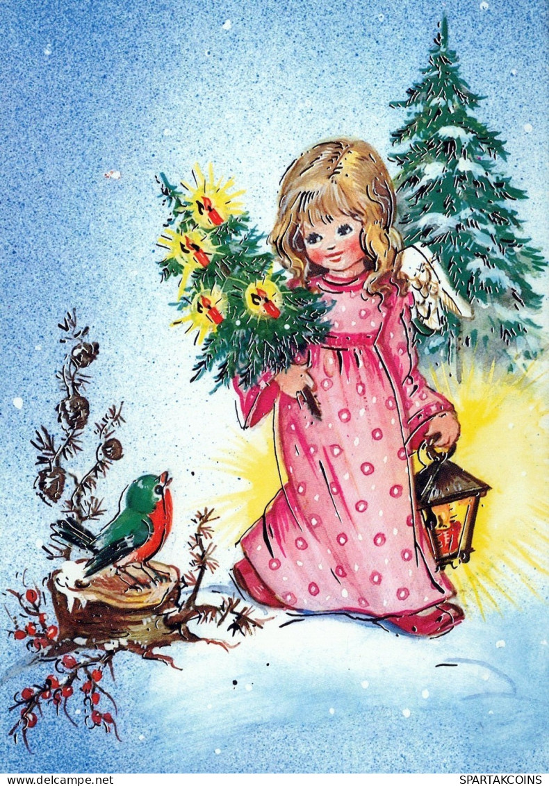 ANGEL CHRISTMAS Holidays Vintage Postcard CPSM #PAJ340.GB - Anges