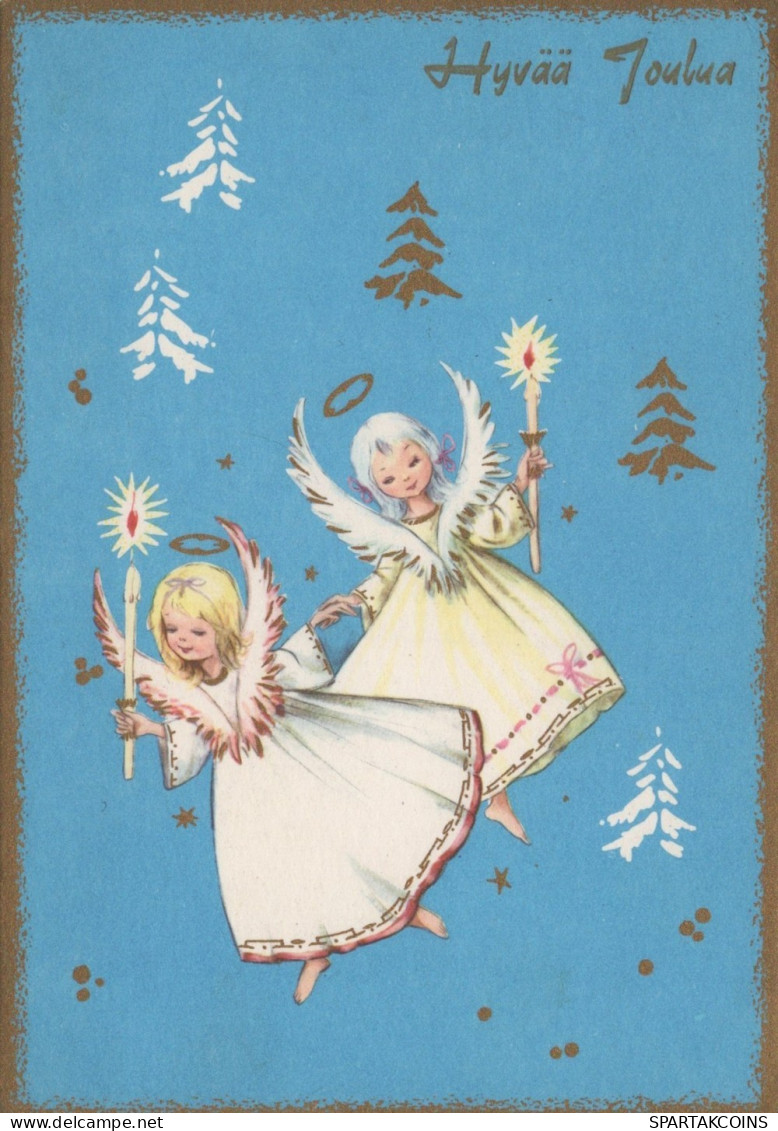 ANGEL CHRISTMAS Holidays Vintage Postcard CPSM #PAH885.GB - Anges