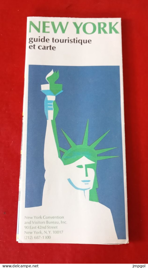 New York Guide Touristique Et Carte 1973 - Cuadernillos Turísticos