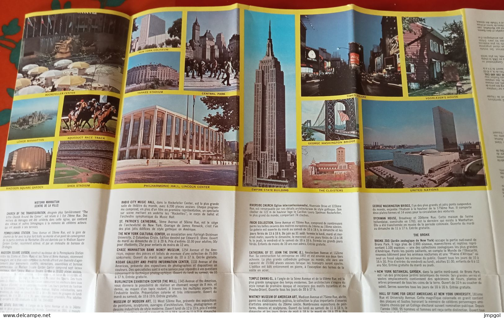 New York Guide Touristique Et Carte 1973 - Reiseprospekte