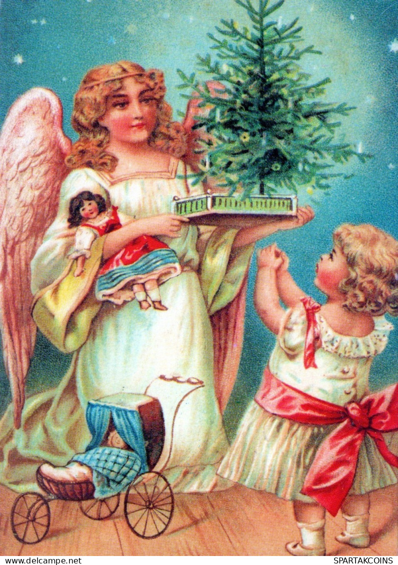 ANGEL CHRISTMAS Holidays Vintage Postcard CPSM #PAH396.GB - Anges