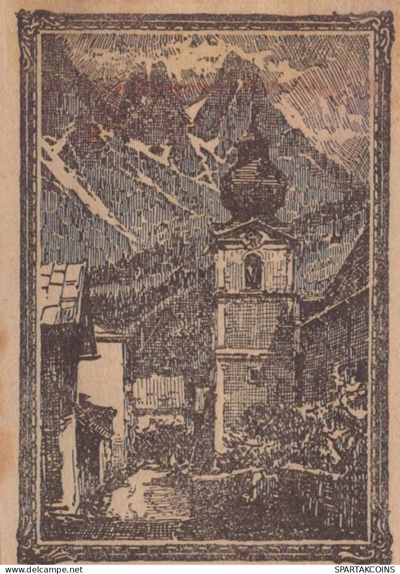 20 HELLER 1920 Stadt WERFEN Salzburg Österreich Notgeld Banknote #PI294 - Lokale Ausgaben