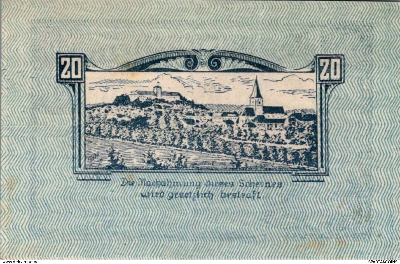 20 HELLER 1920 Stadt WEITRA Niedrigeren Österreich Notgeld Banknote #PE029 - Lokale Ausgaben