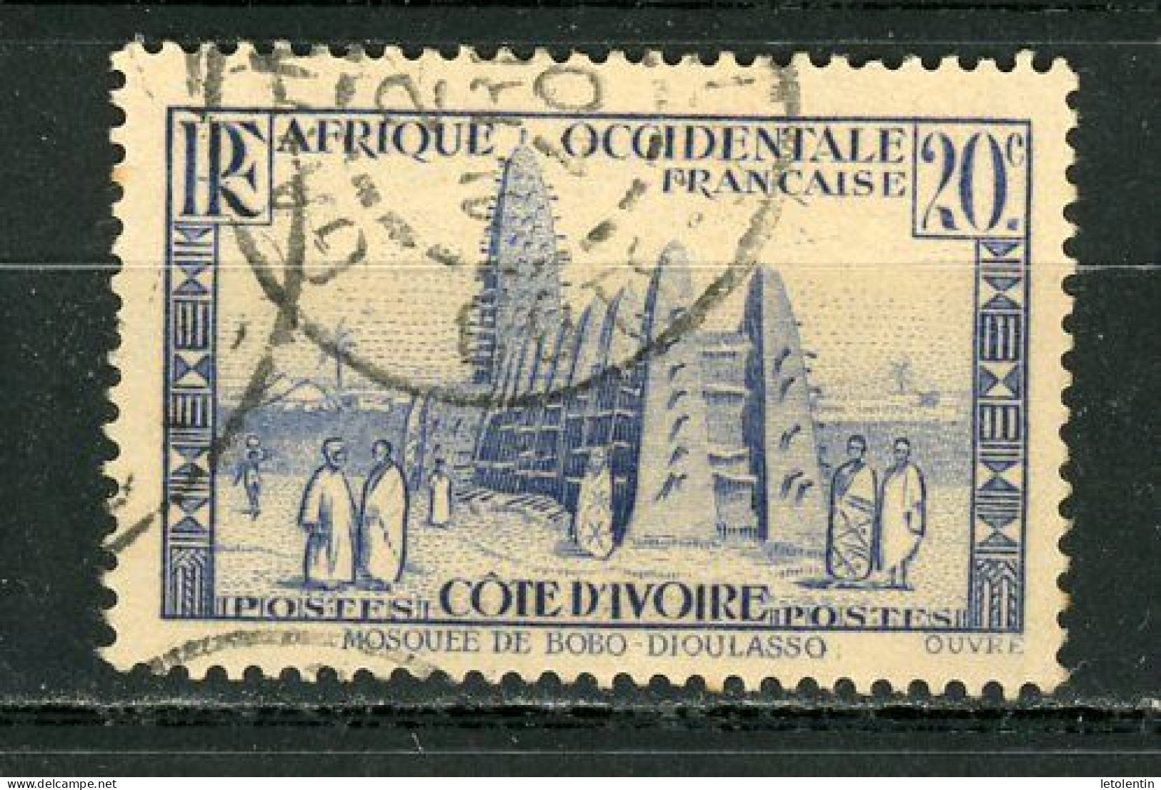 COTE D'IVOIRE (RF) - MOSQUÉE - N° Yt 115 Obli. - Used Stamps