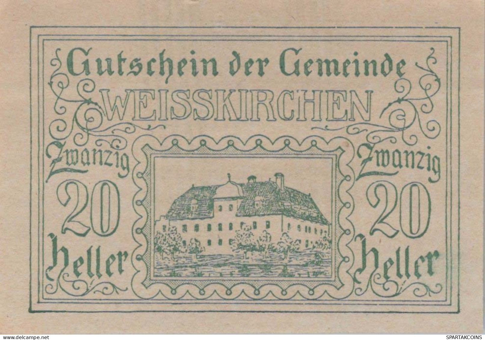 20 HELLER 1920 Stadt WEISSKIRCHEN AN DER TRAUN Oberösterreich Österreich #PF318 - [11] Emissions Locales