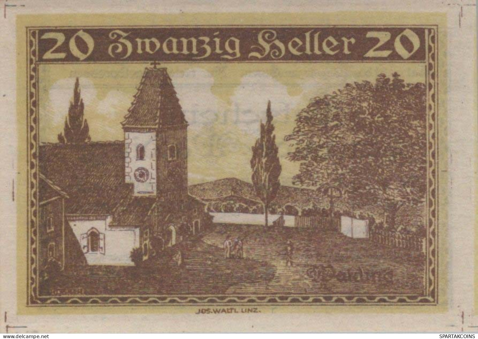 20 HELLER 1920 Stadt WALDING Oberösterreich Österreich UNC Österreich Notgeld #PH550 - Lokale Ausgaben