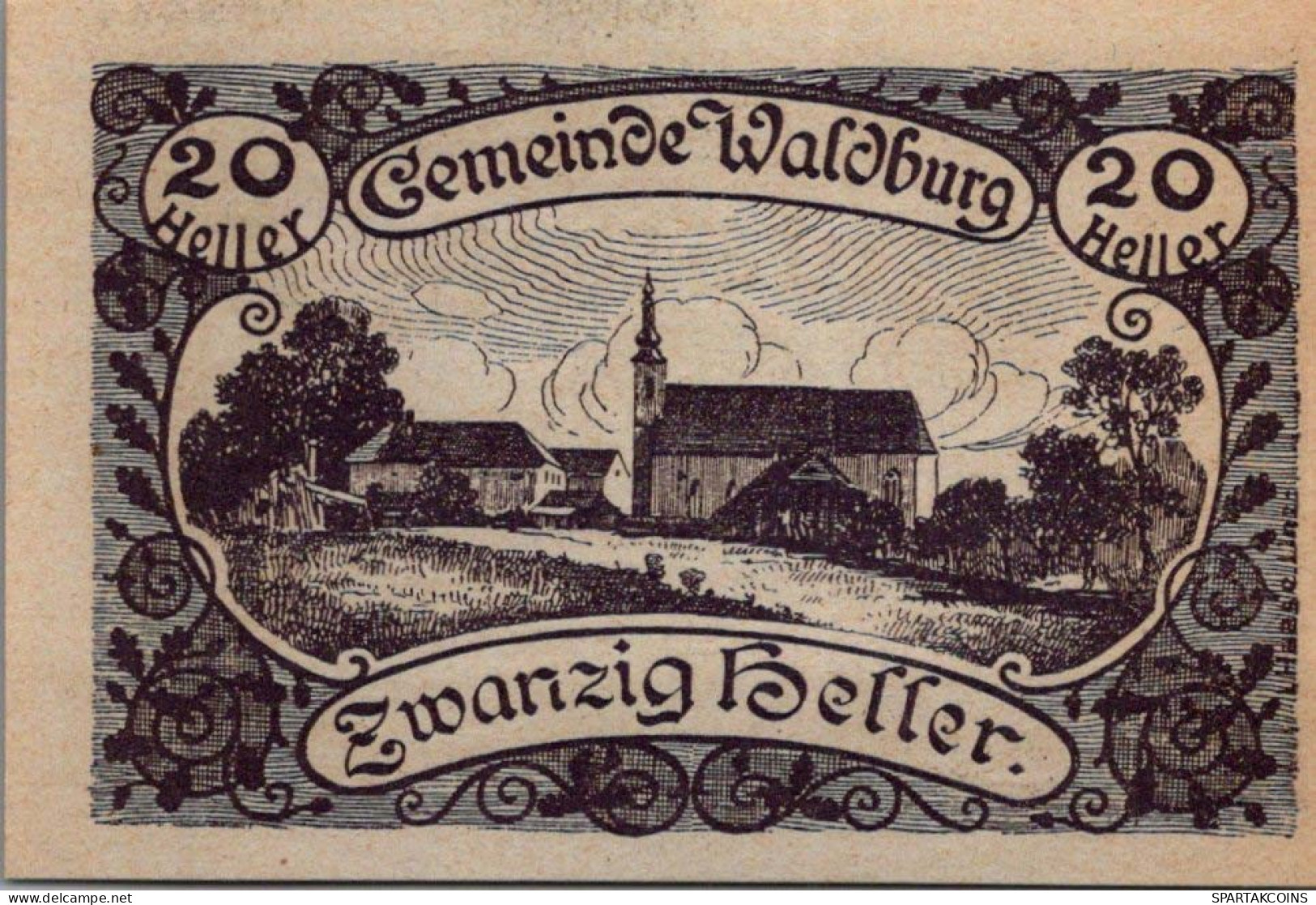 20 HELLER 1920 Stadt WALDBURG Oberösterreich Österreich Notgeld Papiergeld Banknote #PG785 - Lokale Ausgaben